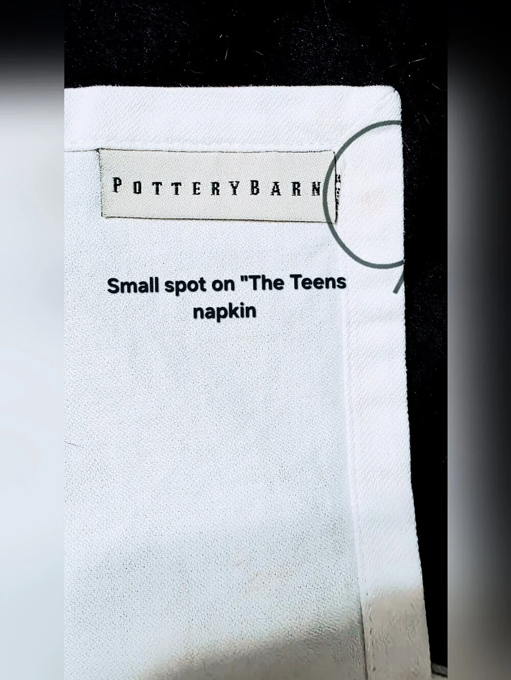 Vintage Pottery Barn Decades Collection Napkins Cotton Square Set Of 12